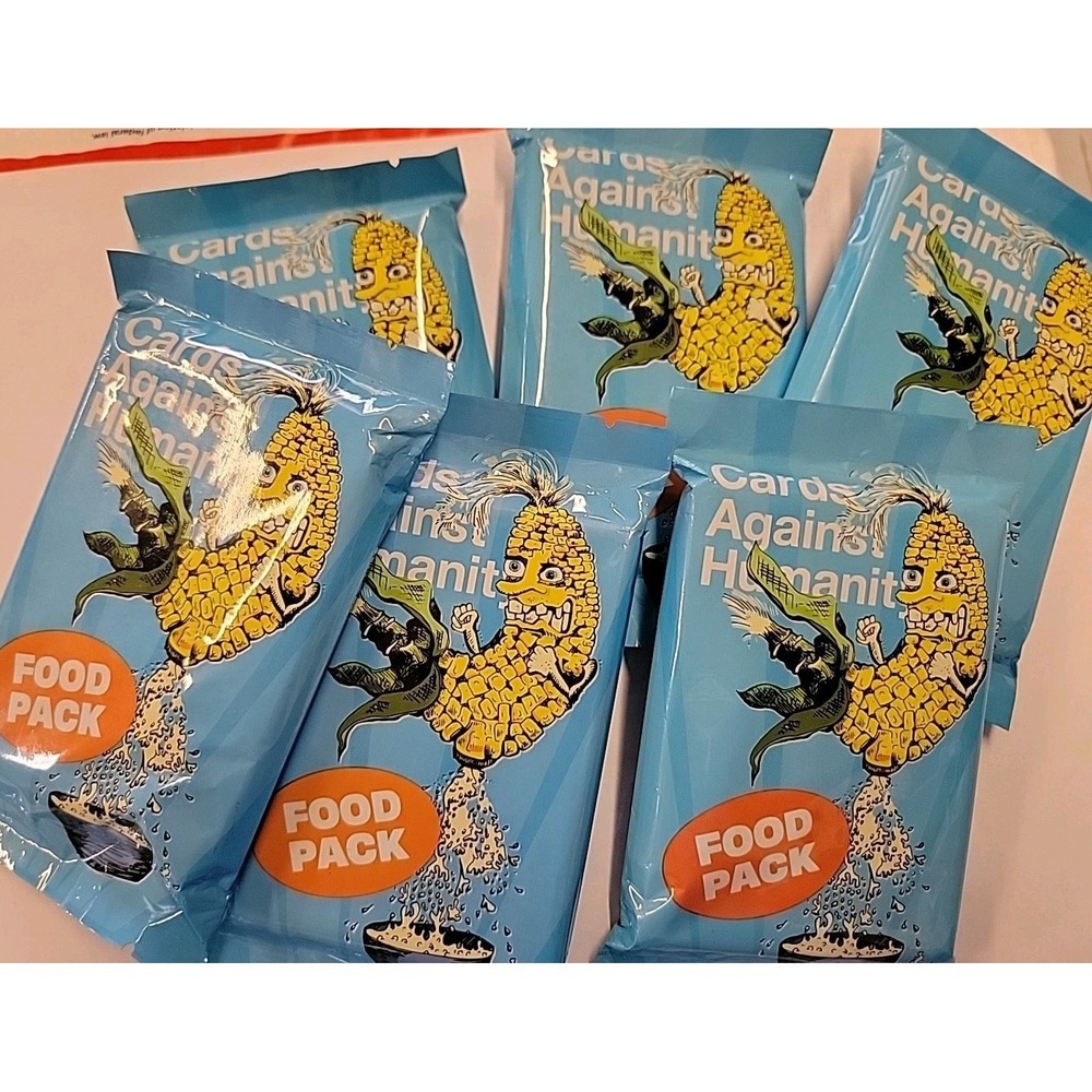 Lot Of 6 Cards Against Humanity Food Pack Expansion Pack NEW & sealed 6 Packs!